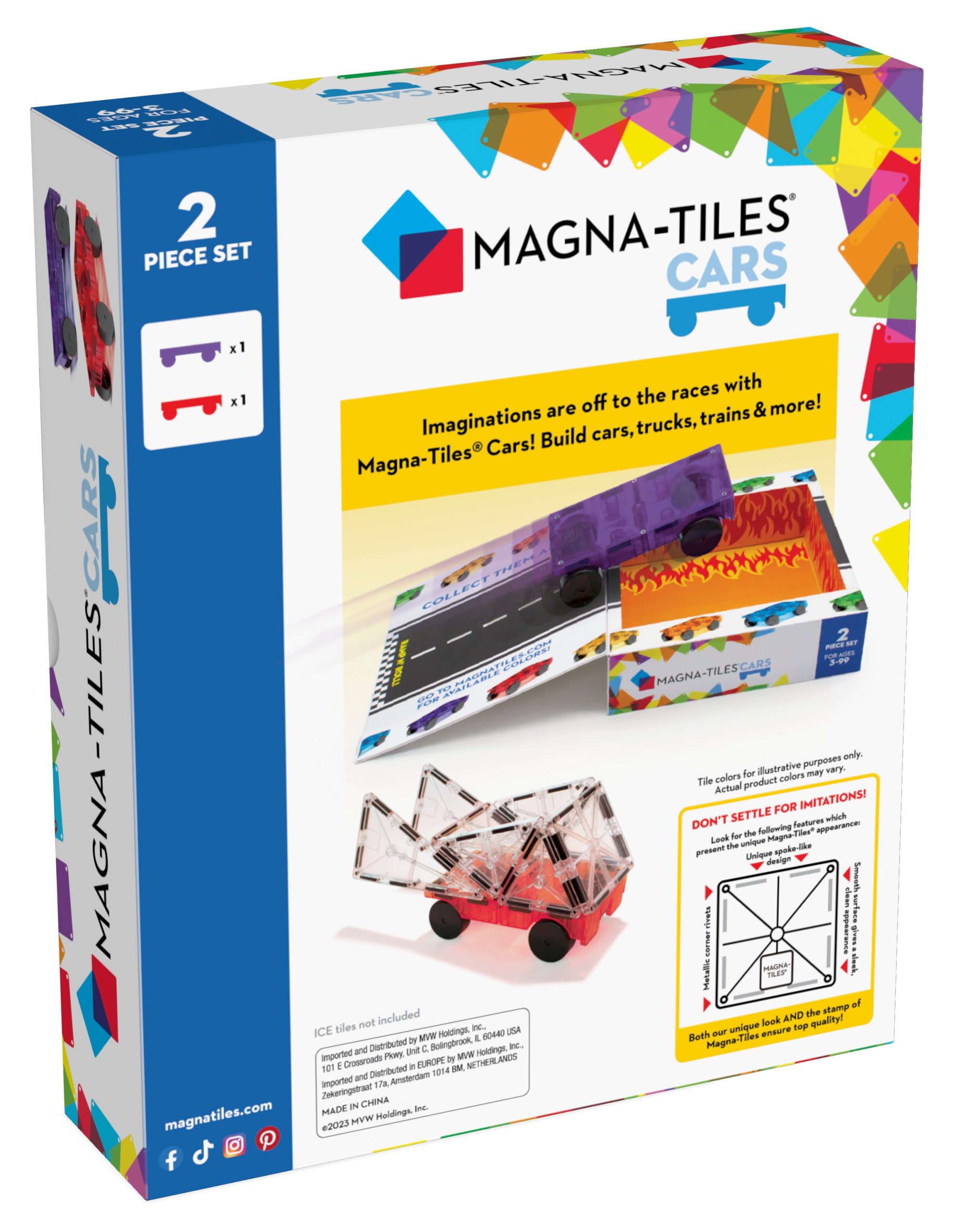 Cars 2 Piece Expansion Set: Purple & Red - Image 4